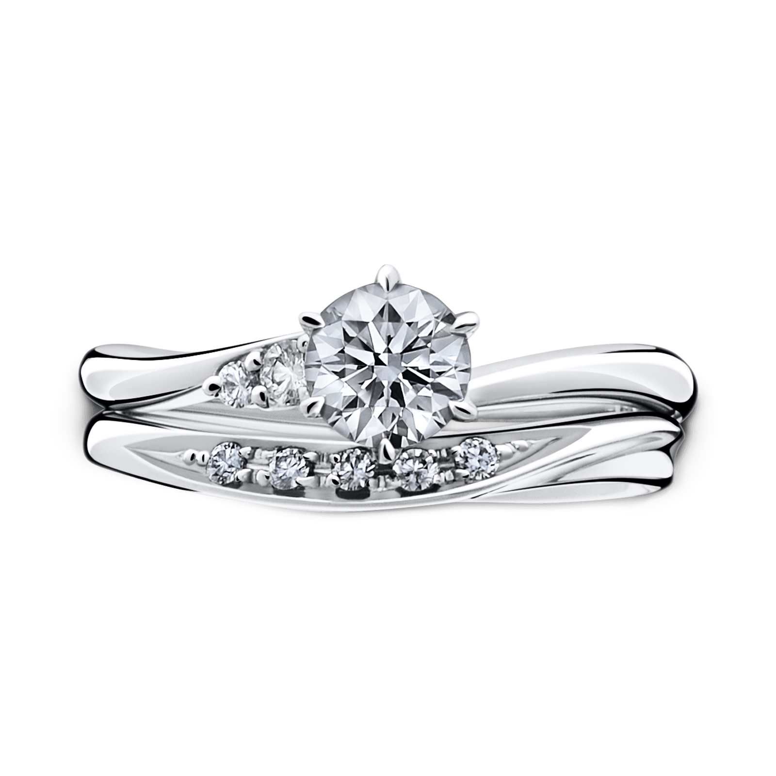 涙形ダイヤモンドの指輪 11号 4g 結婚指輪 Silver 非磁性